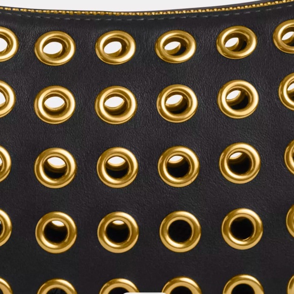 NWT COACH Teri Leather Shoulder Bag With Grommets - Picture 6 of 10